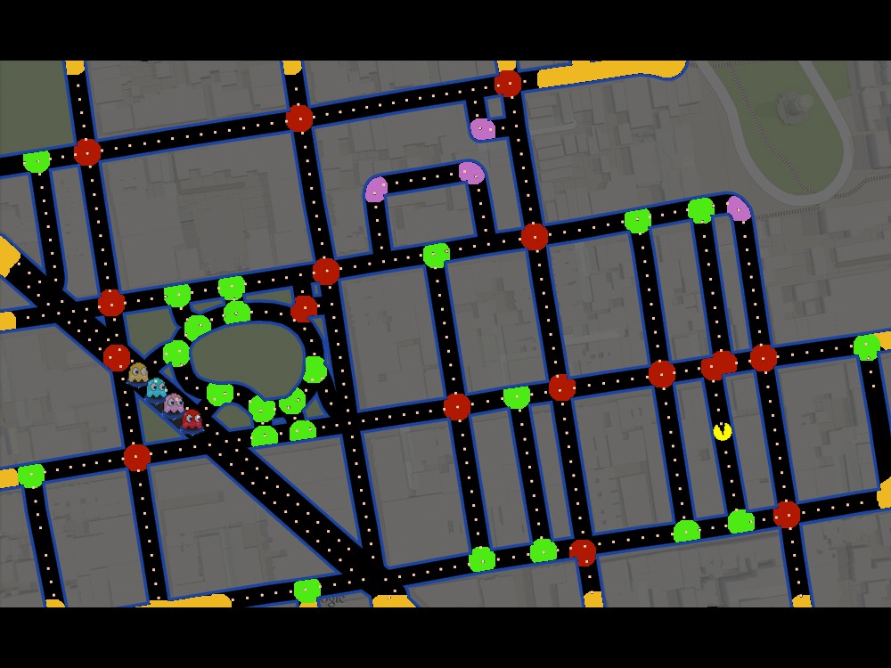 Gamified Map Hacks : Google Maps Pac-Man